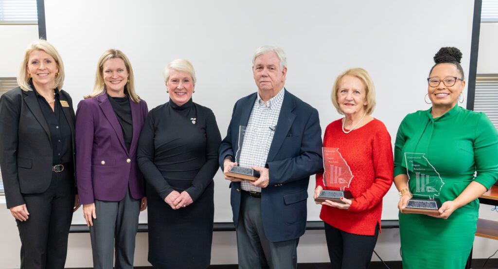 Photo of the Georgia Commission on Dispute Resolution outgoing chair and committee members
